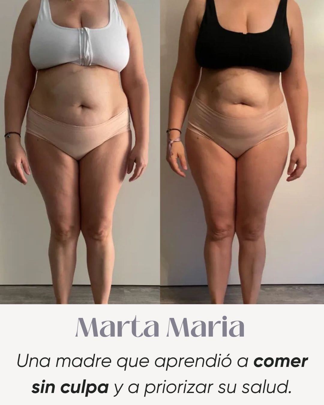 Transformación real — Marta María, aprendió a comer sin culpa